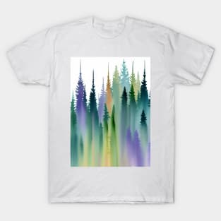 Pine Tree watercolor landscape T-Shirt